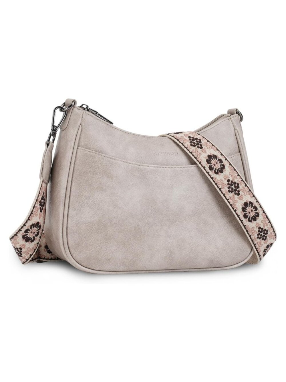 Vegan Leather Crossbody Purse Adjustable Strap Shoulder Handbag